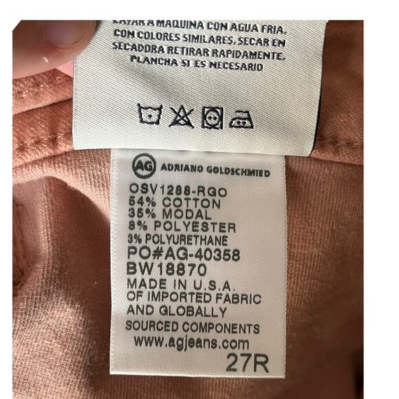 AG Adriano Goldschmied jeans Velvet The Leggings Super Skinny size 27 - Picture 6 of 6